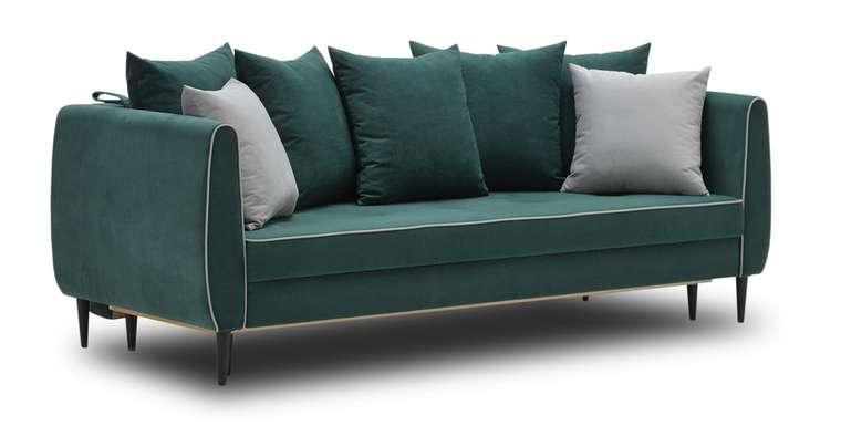 Диван-кровать Амелия зеленого цвета