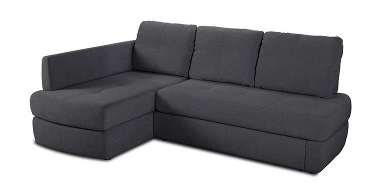 Угловой диван-кровать Арно темно-серого цвета