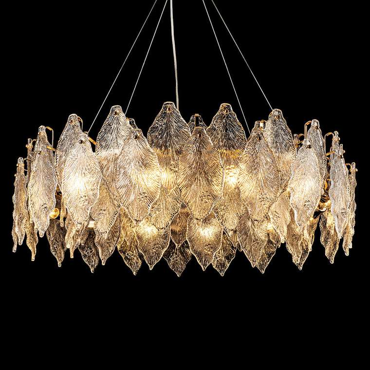 Подвесная люстра ML.2293.800 GD (стекло, цвет прозрачный)