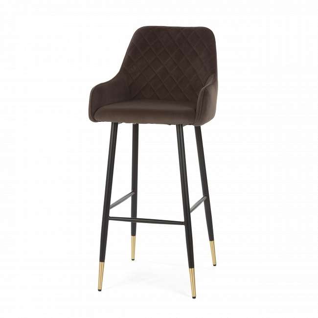 Барный стул Ivar серо-коричневого цвета