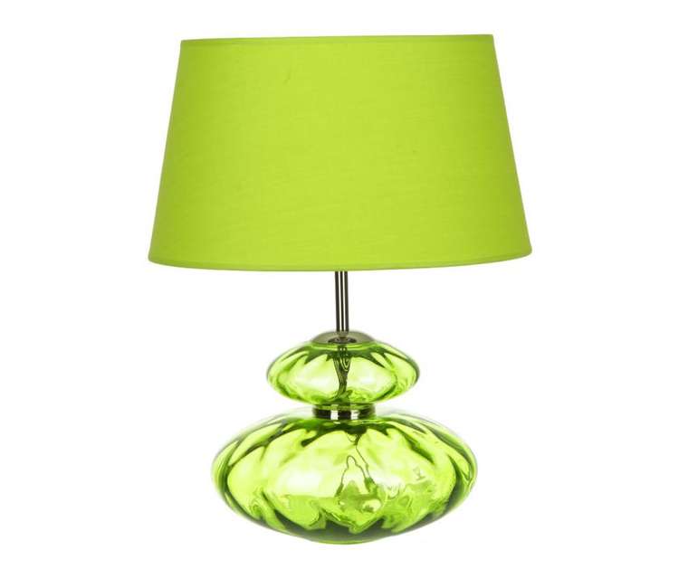   Настольная лампа Crisbase с зелёным абажуром 