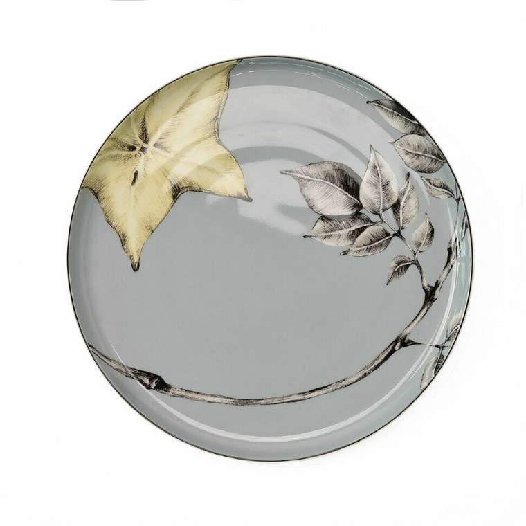 Тарелка Plate 2 серо-голубого цвета