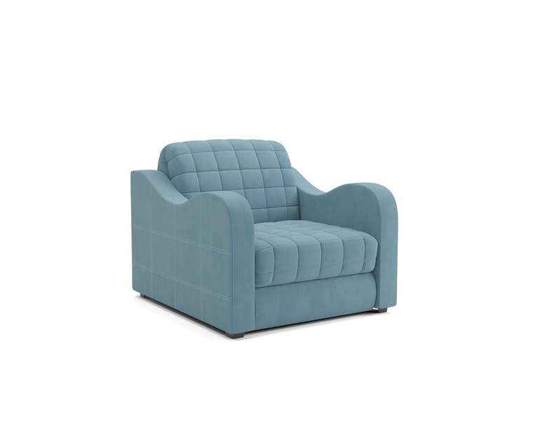 Кресло-кровать Барон 4 голубого цвета