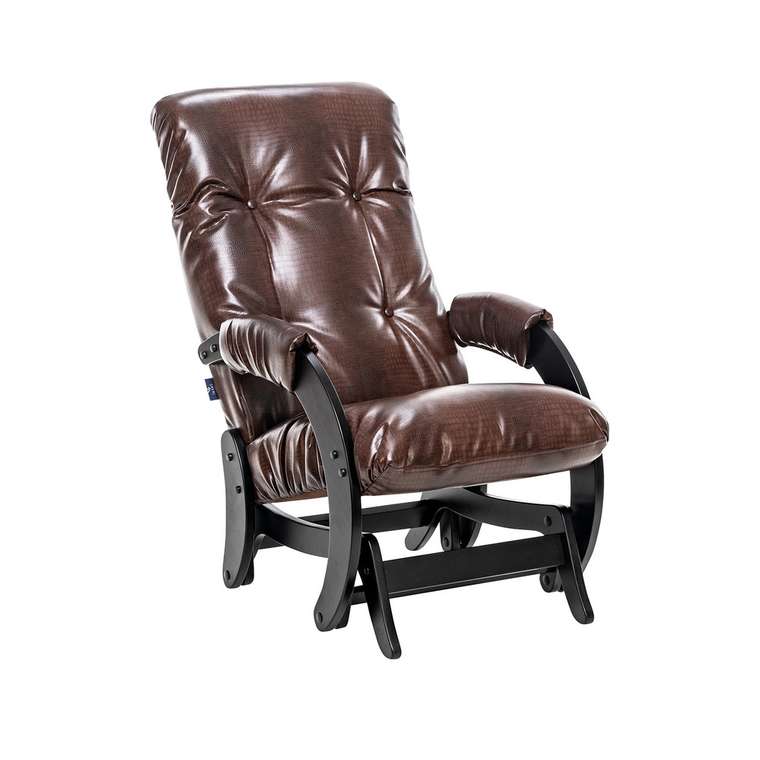 Кресло-качалка Модель 68 коричневого цвета