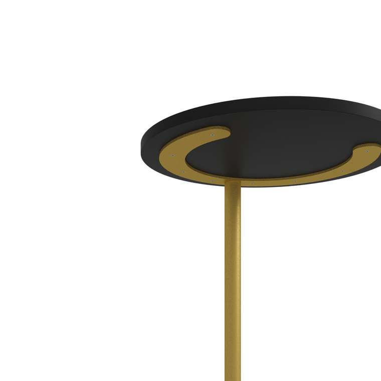 Приставной столик Horsix черно-золотого цвета