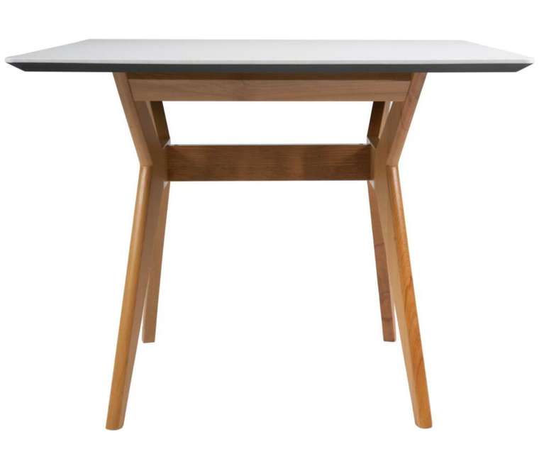 Обеденный стол Нарвик бежево-серого цвета