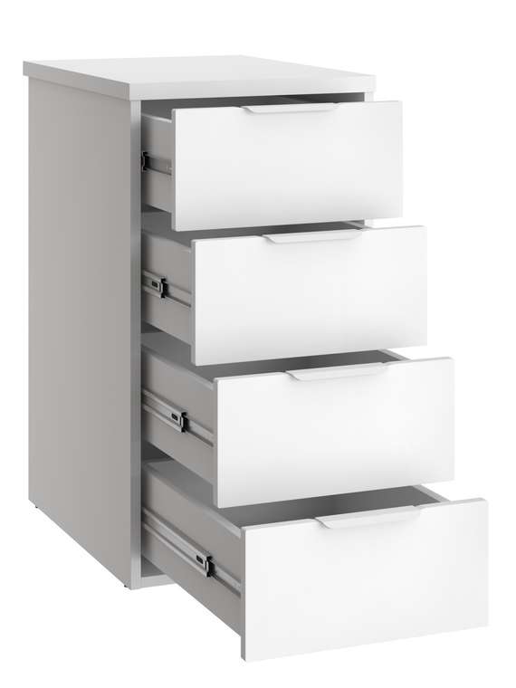 Тумба К-53 цвет белый структурный/меренга