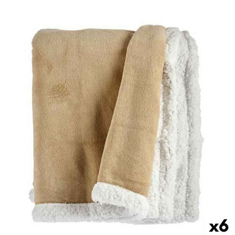Одеяло Белый Бежевый 130 x 1 x 170 см (6 штук)