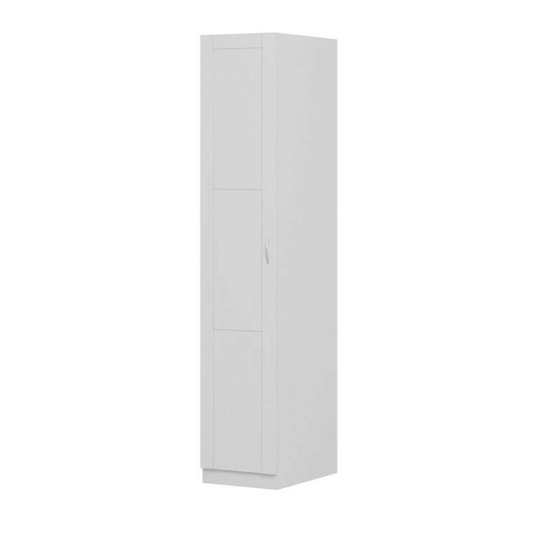 Шкаф однодверный с рамочным фасадом Пегас белого цвета