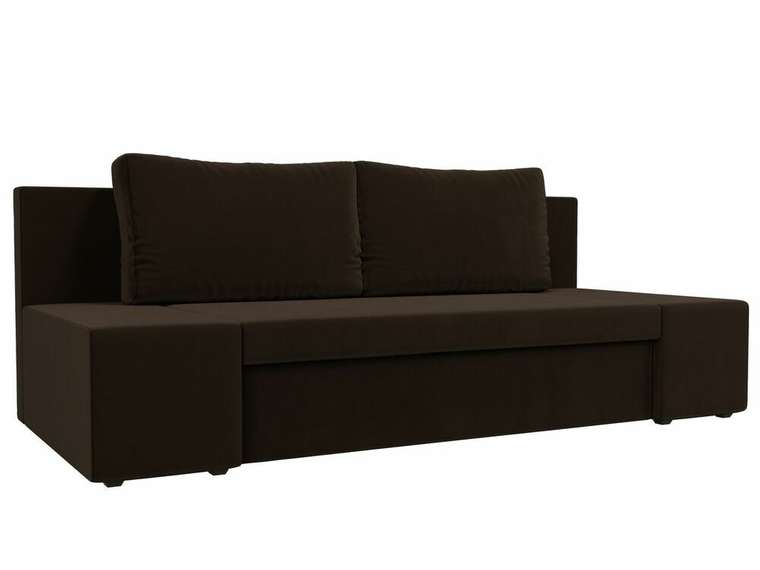 Прямой диван-кровать Сан Марко коричневого цвета