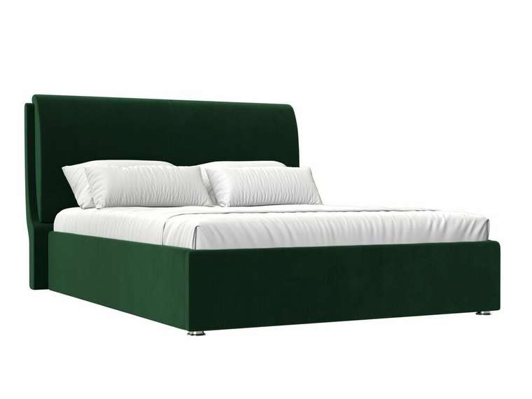 Кровать Принцесса 200х200 темно-зеленого цвета с подъемным механизмом