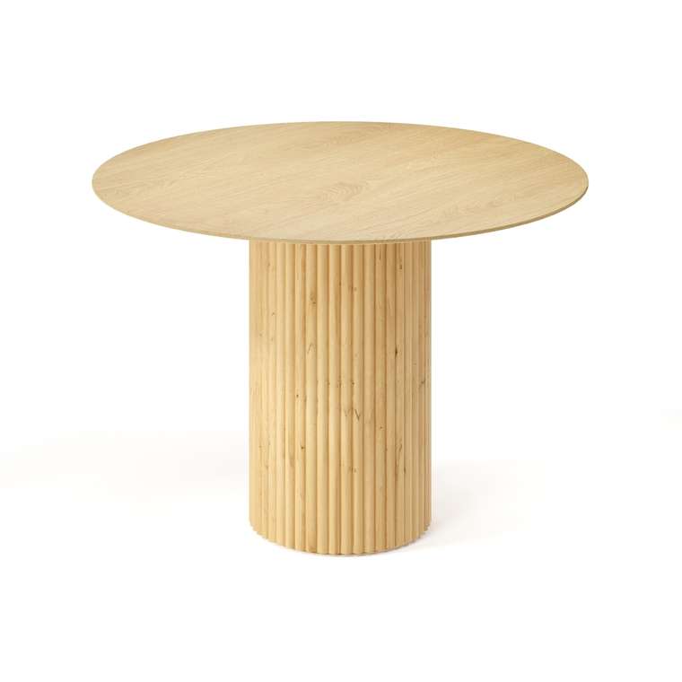 Обеденный стол Фелис с основанием из массива дуба 