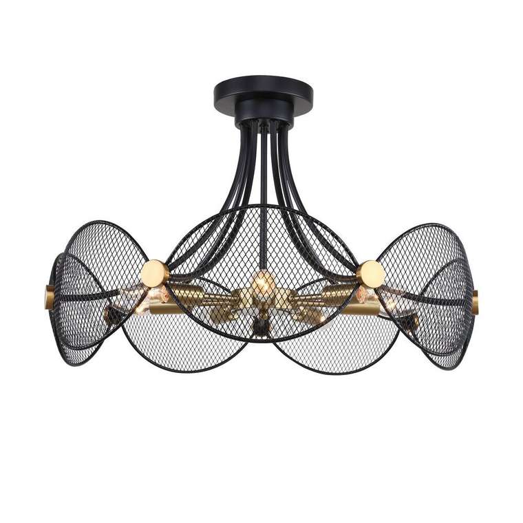 потолочная люстра Secure латунь металл 7*E14*40W, excluded