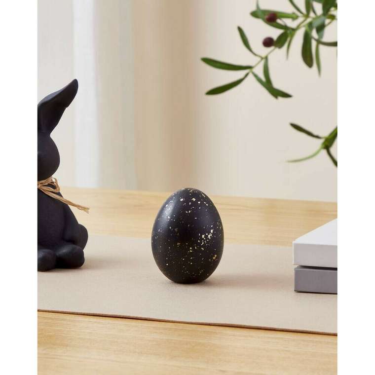 Фигурка яйцо Landjut черного цвета