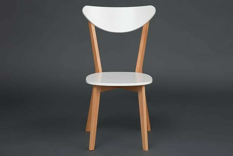 Обеденный стул Maxi белого цвета