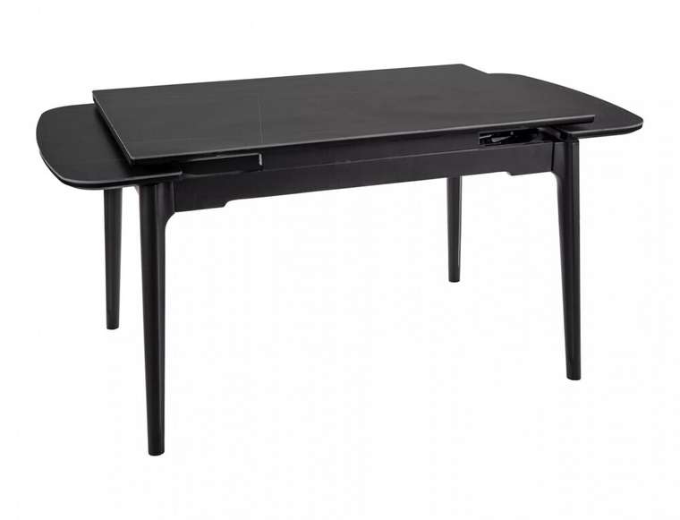 Раздвижной обеденный стол Sento 120 черного цвета