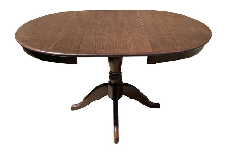 Стол обеденный раздвижной коричневого цвета
