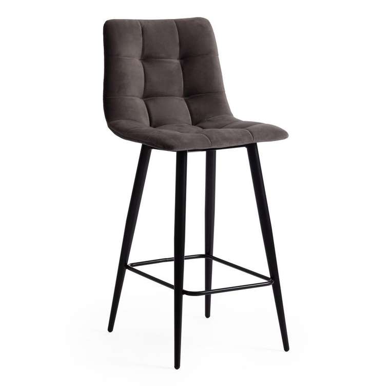Набор из двух полубарных стульев Chilly темно-серого цвета