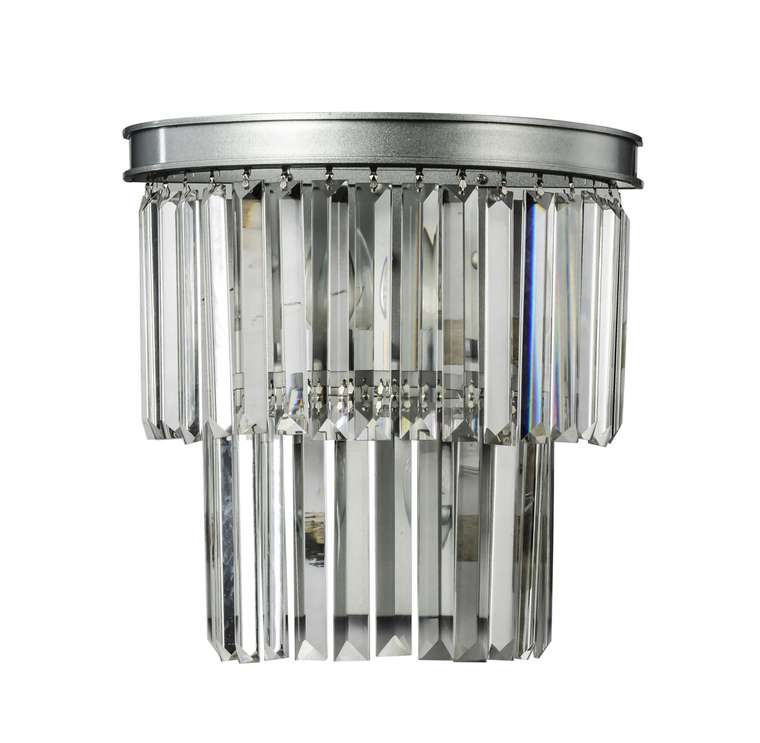 Настенный светильник Odeon silver wall из прозрачного стекла 