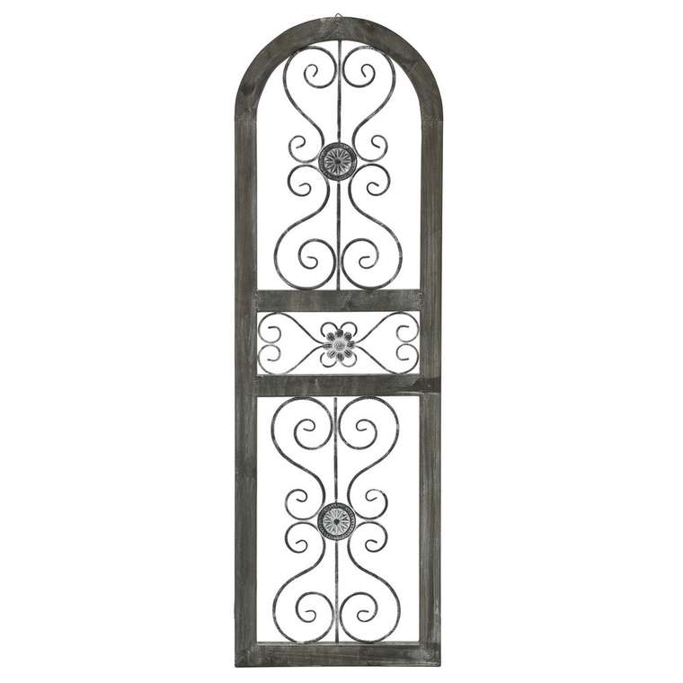 Декор настенный Дверь из дерева и металла