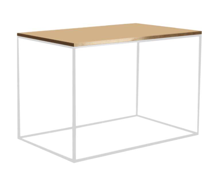 Обеденный стол Бруклин бежево-белого цвета