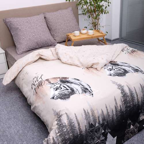 КПБ 'Традиция' 2,0 спальный с европростыней, бязь, 100 % хлопок, пл. 125 гр./кв.м., 'Хантер'