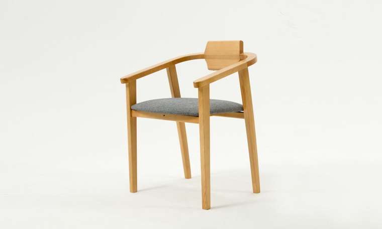 Стул-кресло Челси ПМ серо-бежевого цвета