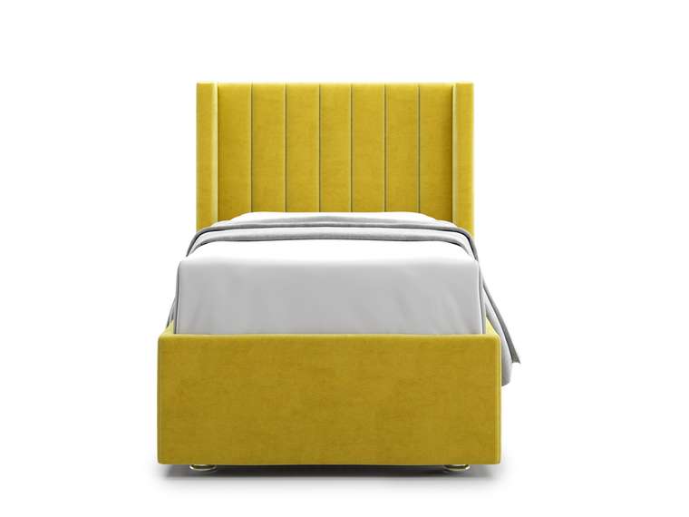 Кровать Premium Mellisa 2 90 желтого цвета с подъемным механизмом 