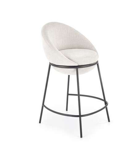 Полубарный стул H-118 молочного цвета