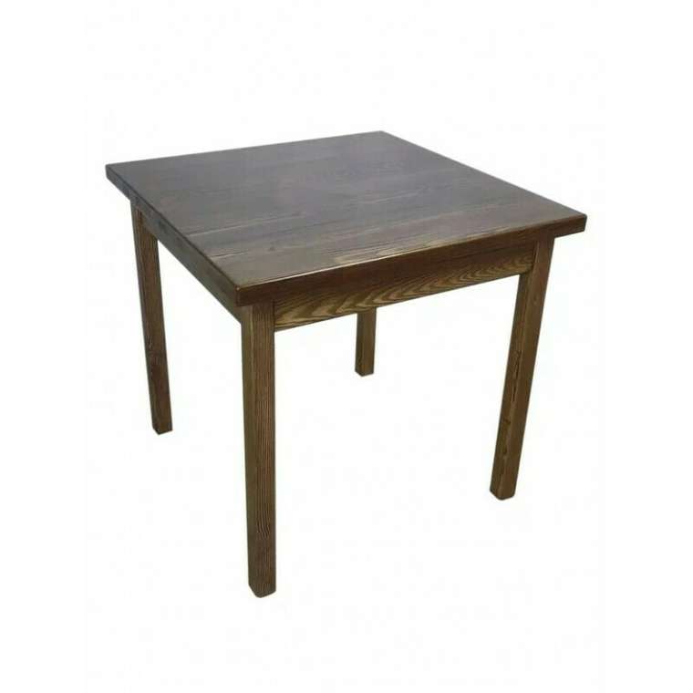 Стол обеденный Классика 60х60 коричневого цвета