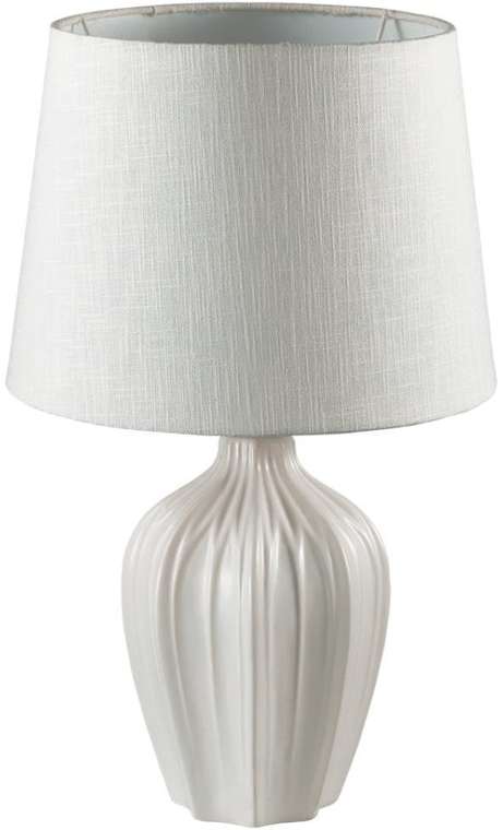 Настольная лампа Lumion Sona 8120/1T белый, керамика/текстиль E27 1*60W 220V