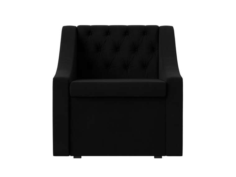 Кресло Мерлин черного цвета с ящиком