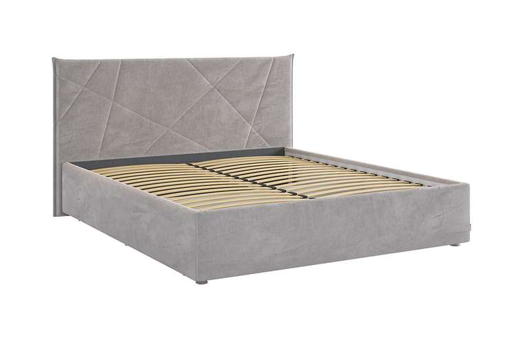 Кровать Квест 160х200 серого цвета без подъемного цвета