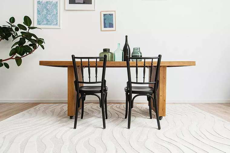 Ковер Zebra 200x300 бежево-белого цвета
