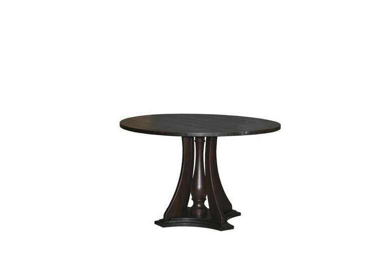 Обеденный стол Эванс из массива сосны в цвете темный орех