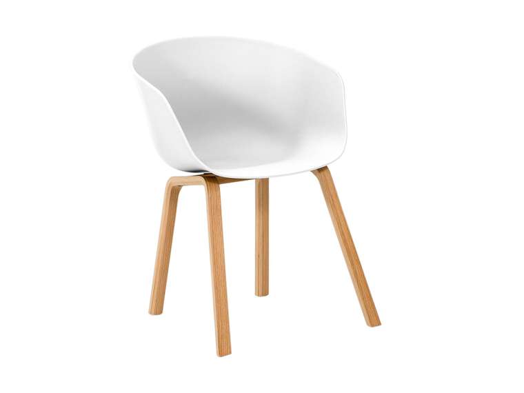 Стул пластиковый Paul белого цвета