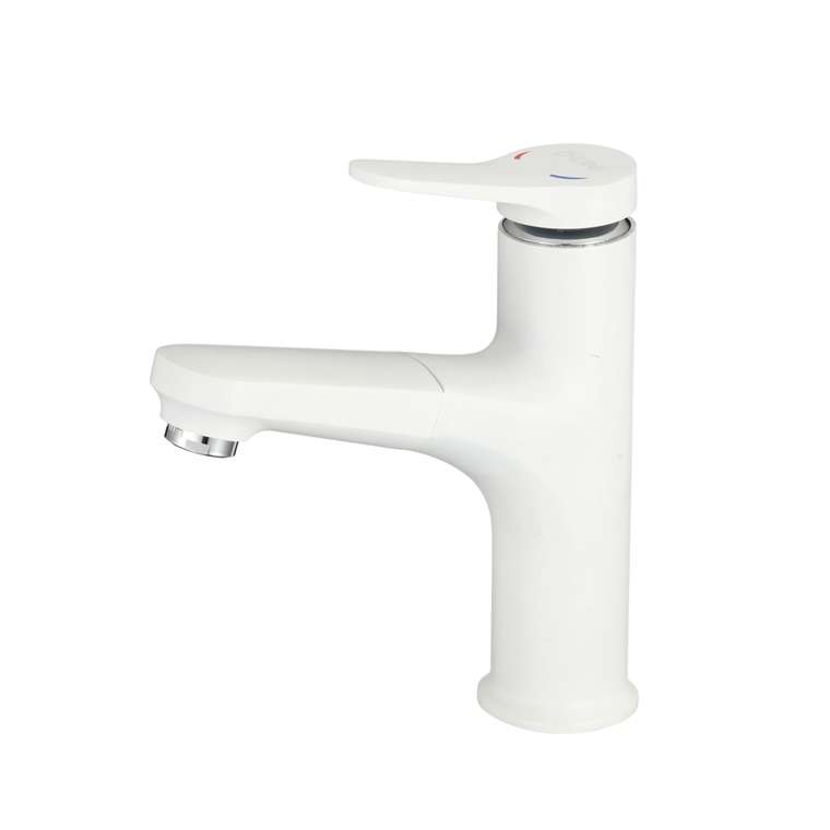 Смеситель для раковины D-Lin D158367-C белого цвета