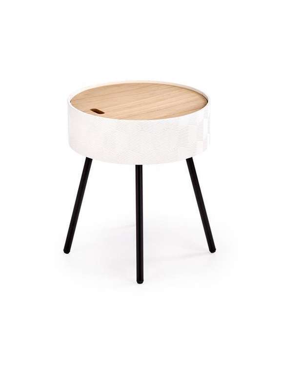 Стол журнальный Aura бело-бежевого цвета