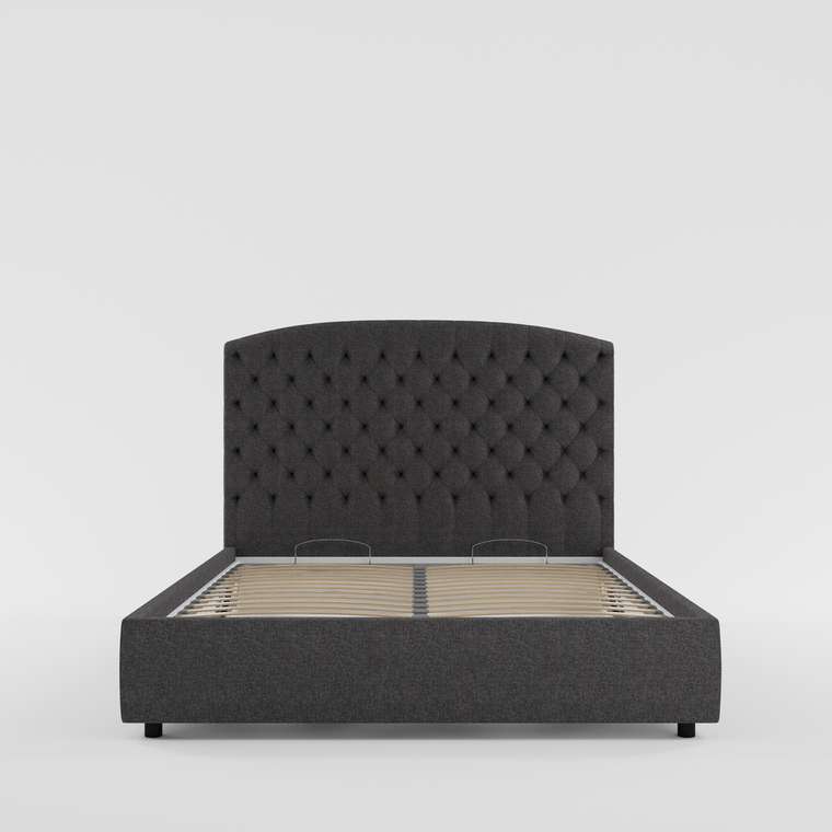 Кровать Lazy Lite 180х200 темно-серого цвета с подъемным механизмом