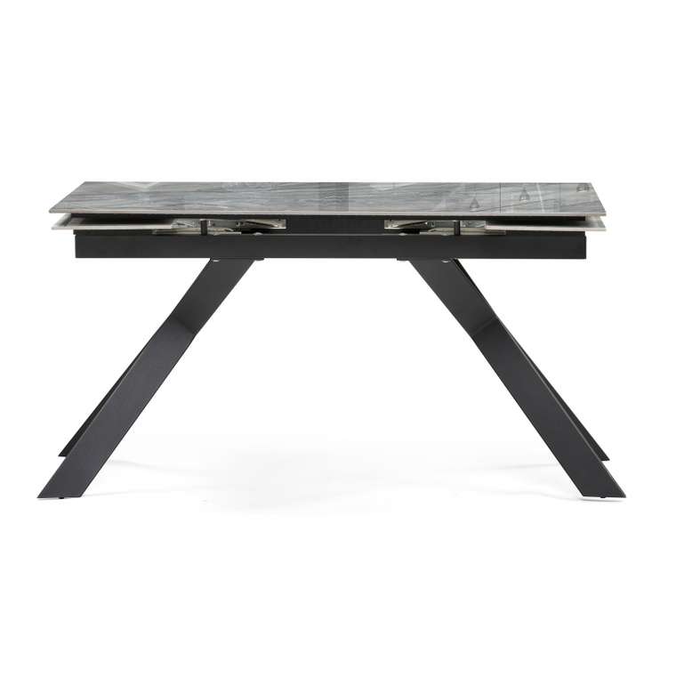 Раздвижной обеденный стол Хилбри серого цвета