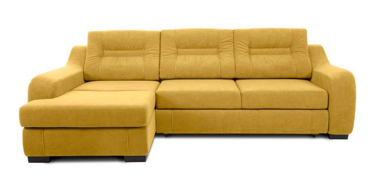 Угловой диван-кровать Ройс желтого цвета