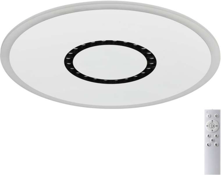 Потолочный светильник круглый Sonex Cosmo 7663/34L пластик/белый LED 34Вт 3000-4000-6000K D475 IP20 пульт ДУ