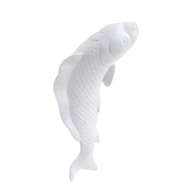 Декор настенный Рыба белого цвета