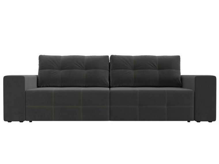 Прямой диван-кровать Перри серого цвета