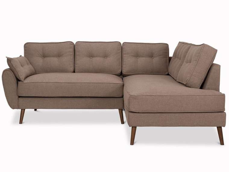 Угловой диван Vogue коричневого цвета 