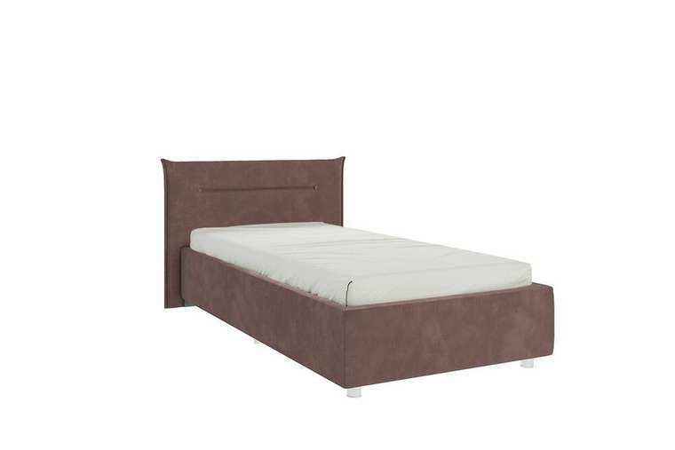 Кровать Альба 90х200 коричневого цвета без подъемного цвета