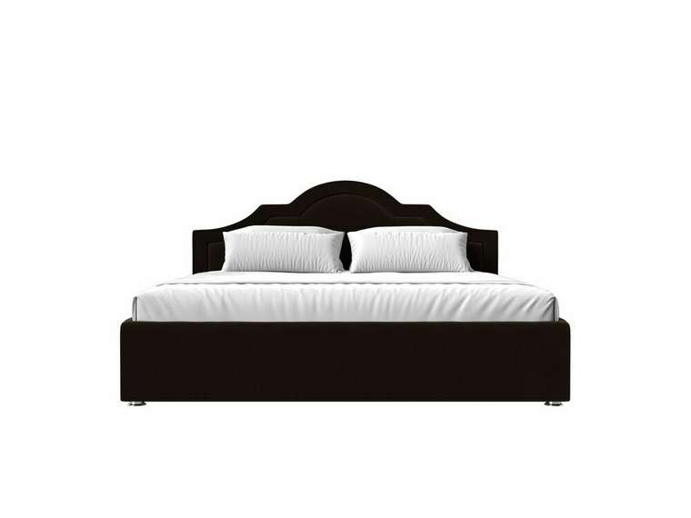 Кровать Афина 160х200 темно-коричневого цвета с подъемным механизмом