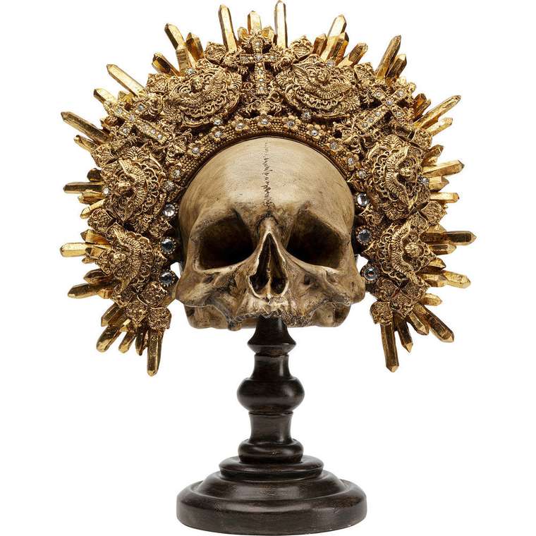 Предмет декоративный Skull золотого цвета