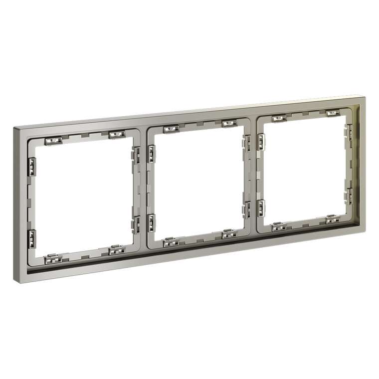 Рамка пластиковая VOLTUM S70 на 3 поста, (шелк)