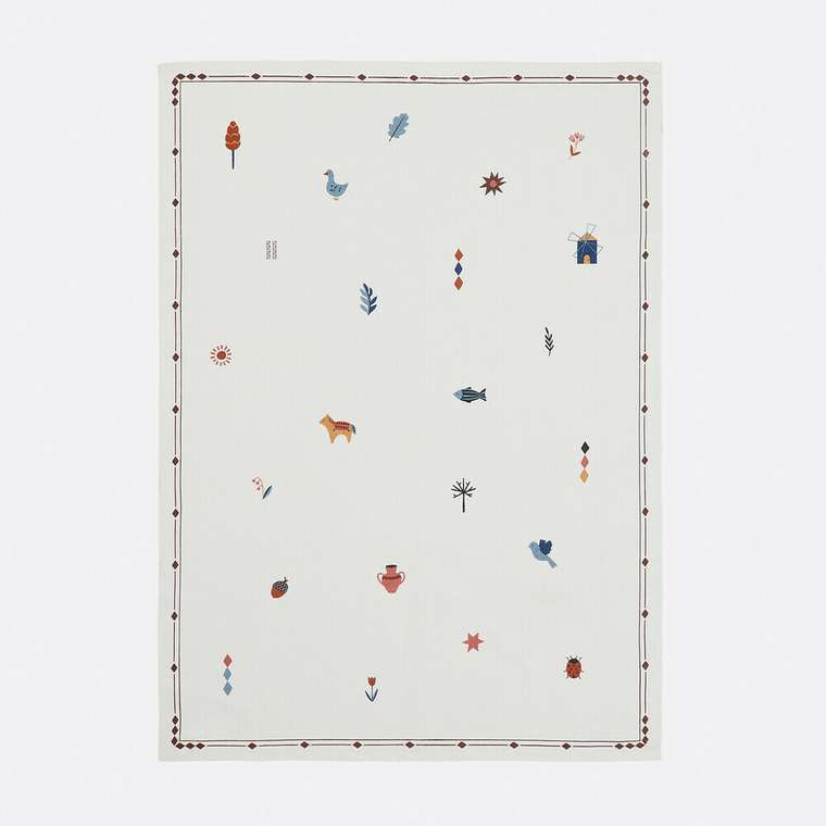Ковер детский Nalya 120x170 белого цвета